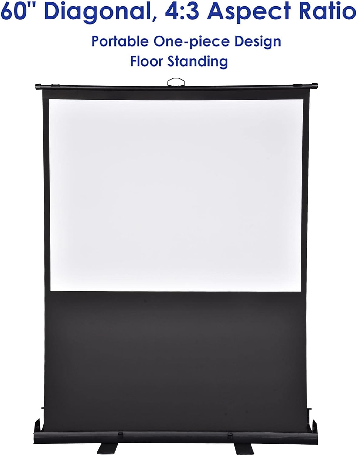Peak 203X152 cm Taşınabilir Portatif Pull Up Floor Projeksiyon Perdesi F100 görsel 2